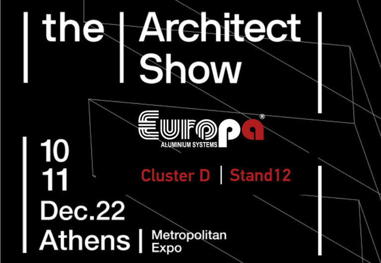 Ξεκινά αύριο το The Architect Show 2022 με τη EUROPA παρούσα!