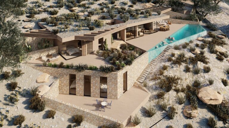 Casa Stavento: Η κατοικία με τους 3 υπόσκαφους ξενώνες στο Ρέθυμνο που… καμουφλάρεται στο βραχώδες κρητικό τοπίο