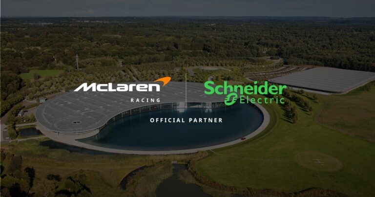 Η Schneider Electric γίνεται ο επίσημος συνεργάτης της McLaren Racing στον τομέα της ενεργειακής τεχνολογίας